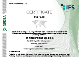 Tee-Nord - Zertifikat